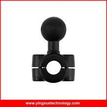 Heavy Duty Motorcycle Scooter Rear View Mirror Aluminum Alloy Rail Base Car Headrest Rails with 1 inch Ball
