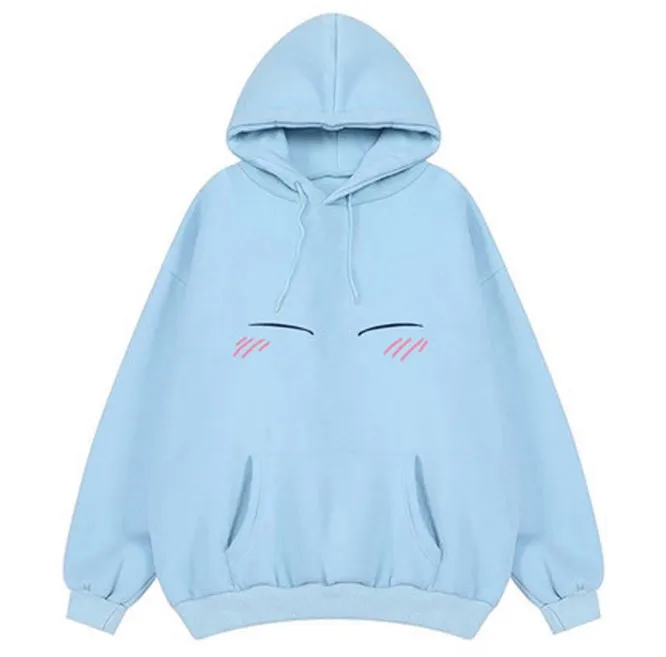 

Tensei Shitara Slime Datta Ken Rimuru Tempest Cosplay Sweatshirt Light Blue Pullover Hoodie