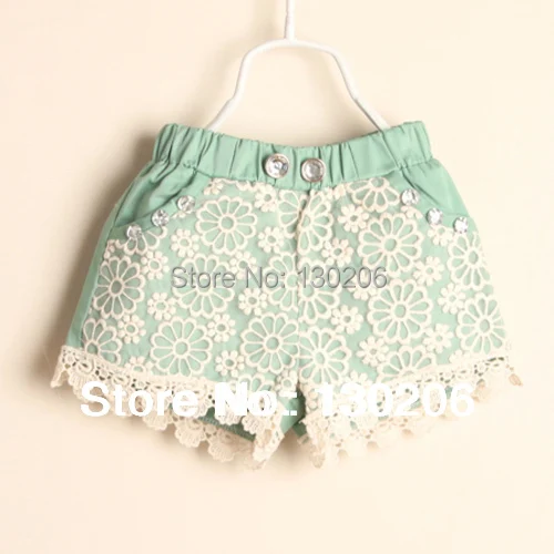 Children shorts girls pants,kids casual lace shorts,baby's