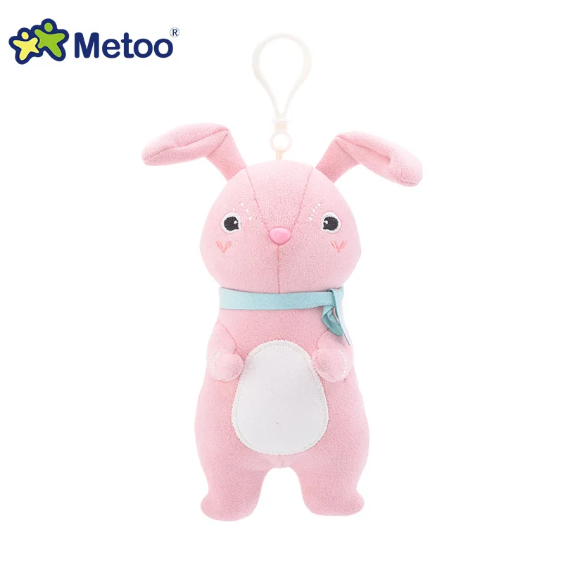 

16cm Kawaii Plush Cute Cartoon Stuffed Backpack Pendant Baby Kids Toys for Girls Birthday Christmas Rabbit Bear Fox Metoo Doll