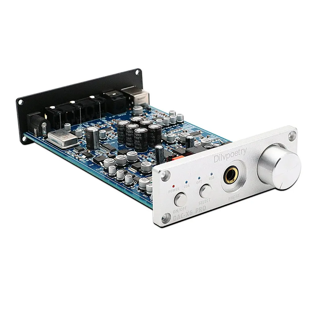 Dilvpoetry X6 Pro DAC HiFi усилитель для наушников декодер 24 бит/192 кГц коаксиальный/оптический/USB стерео аудио цифровой декодер