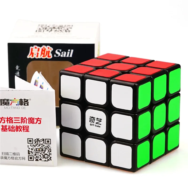 Новый Qiyi mofangge парус 3x3x3 Magic Cube 56 мм профессии скорость кубик-головоломка Образование игрушечные лошадки для детей черный, белый цвет с