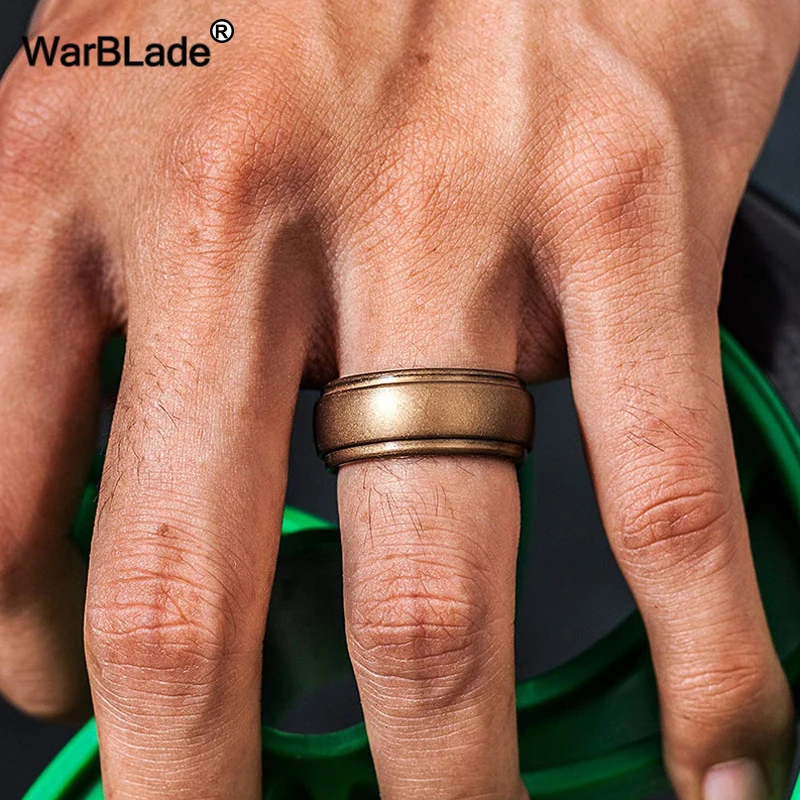 WarBLade New Food Grade FDA Silicone Rings Men Wedding Rubber Bands Hypoallergenic Flexible Antibacterial Silicone Finger Ring