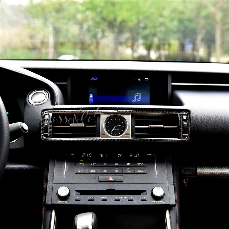 

Carbon Fiber Central Control Air Outlet Car Sticker 3D for Lexus IS250 300H Auto Interior Decoration Car Styling Accessories