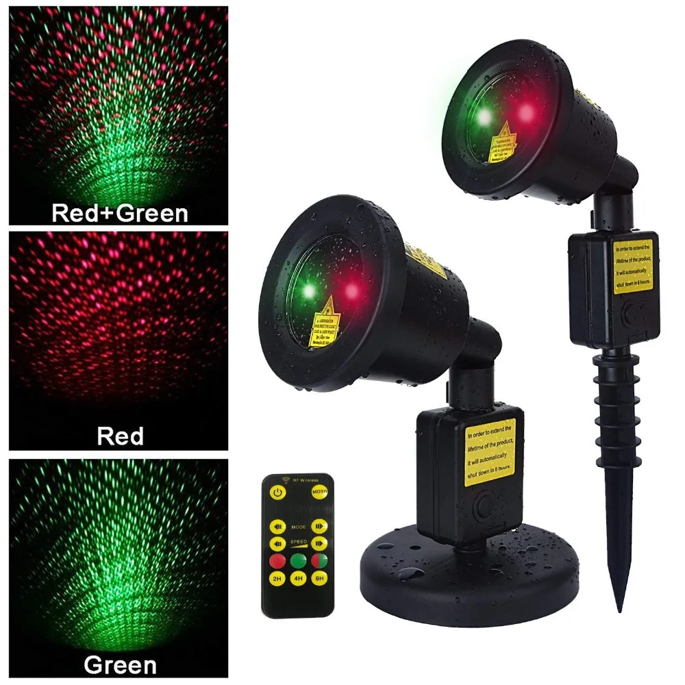 

Christmas Laser Light Remote Control Waterproof LED Outdoor Laser Light Projector for Christmas Parties, Valentine's, Home