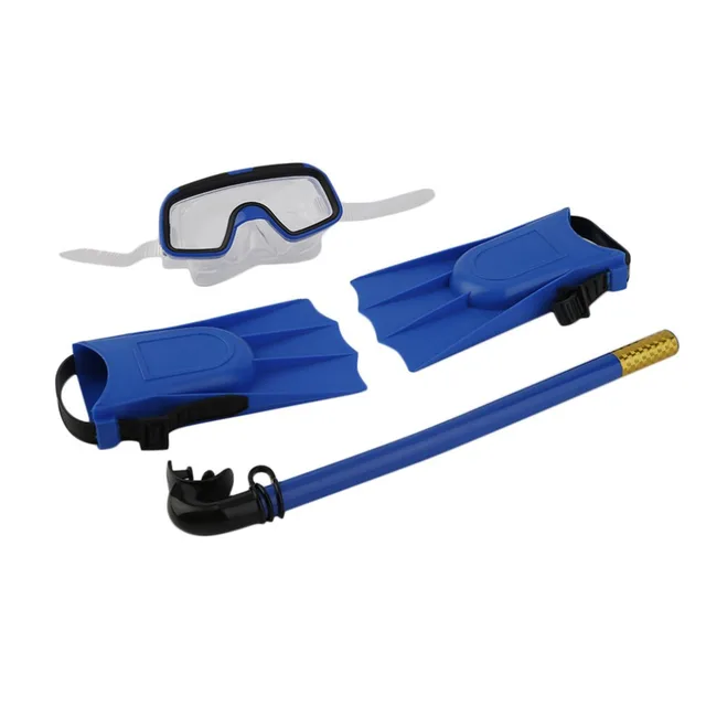 1Set Snorkeling Diving Mask Breathing Tube Long Fins Foot Flippers 3Pcs Snorkels Set Swimming Pool Training Equipment Hot Sale