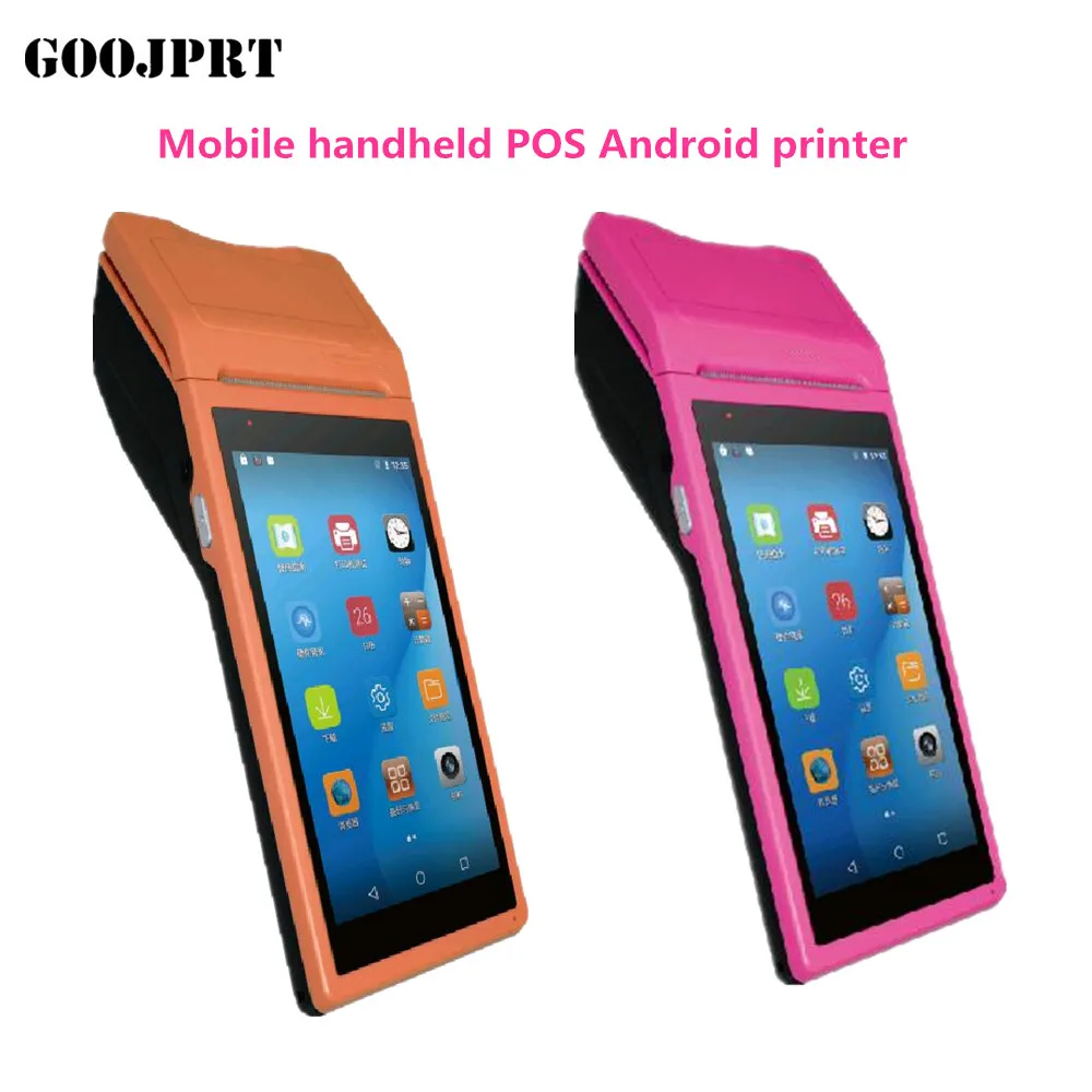 Бесплатная доставка ручной POS терминал Android PDA со встроенным термопринтером 1D CCD