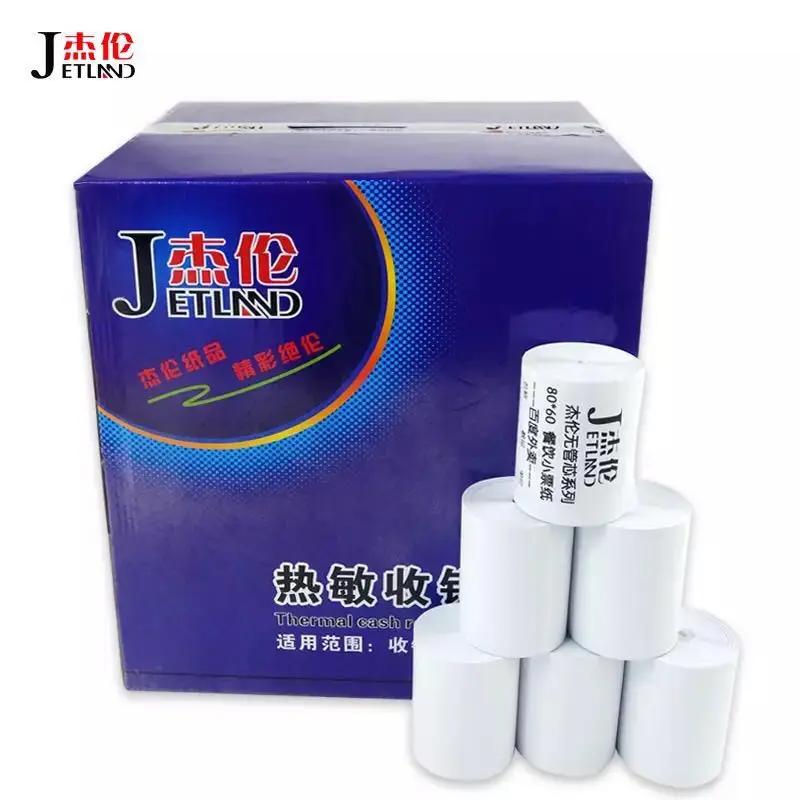 3 1/" x 165' Премиум Термальность Бумага рулона по 80 мм x 60 мм(100 рулона/case) BPA Free pos Бумага