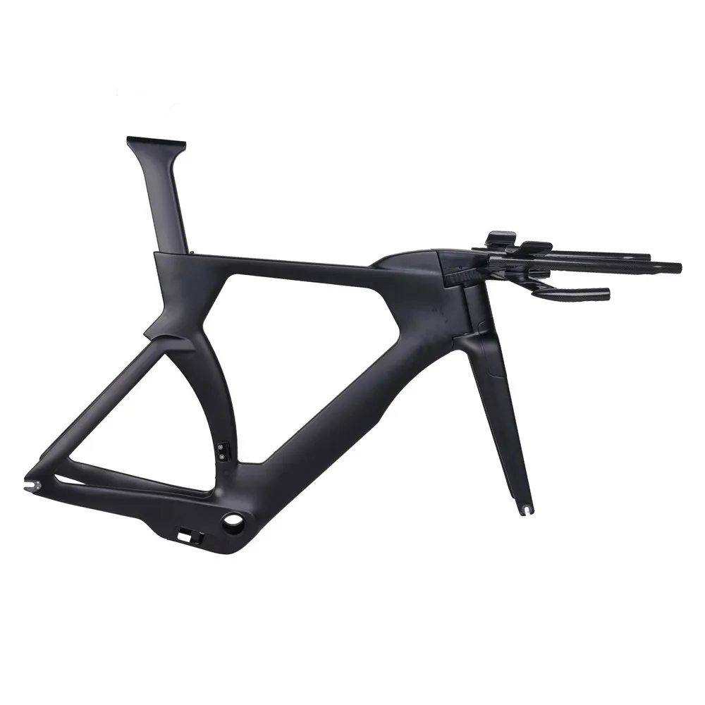 Top 700C All Hidde Cable Routing Carbon TT Triathlon Road Bike Frames Racing Aero Time Trial Carbon Bicycle Frameset BB386 TT01 1