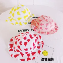 Новая Панама, детская шапочка из хлопка Грушевый плод, принт, солнцезащитные очки для девочек, детские Панамы для мальчиков, солнцезащитные шапки для девочек, милая одежда для маленьких девочек