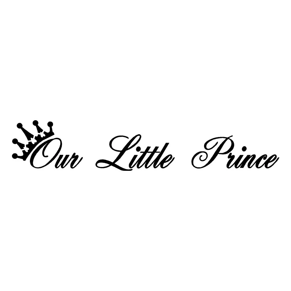 

Modern solid color style wall stickers Our little prince detachable art vinyl mural home room decoration wall stickers