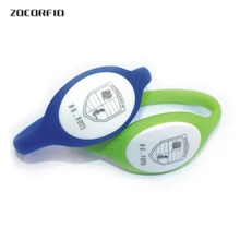 100 шт. печать логотипа 13.56 мГц силиконовый rfid браслет с ISO14443A карт ic доступа Управление/cabient замок ключ