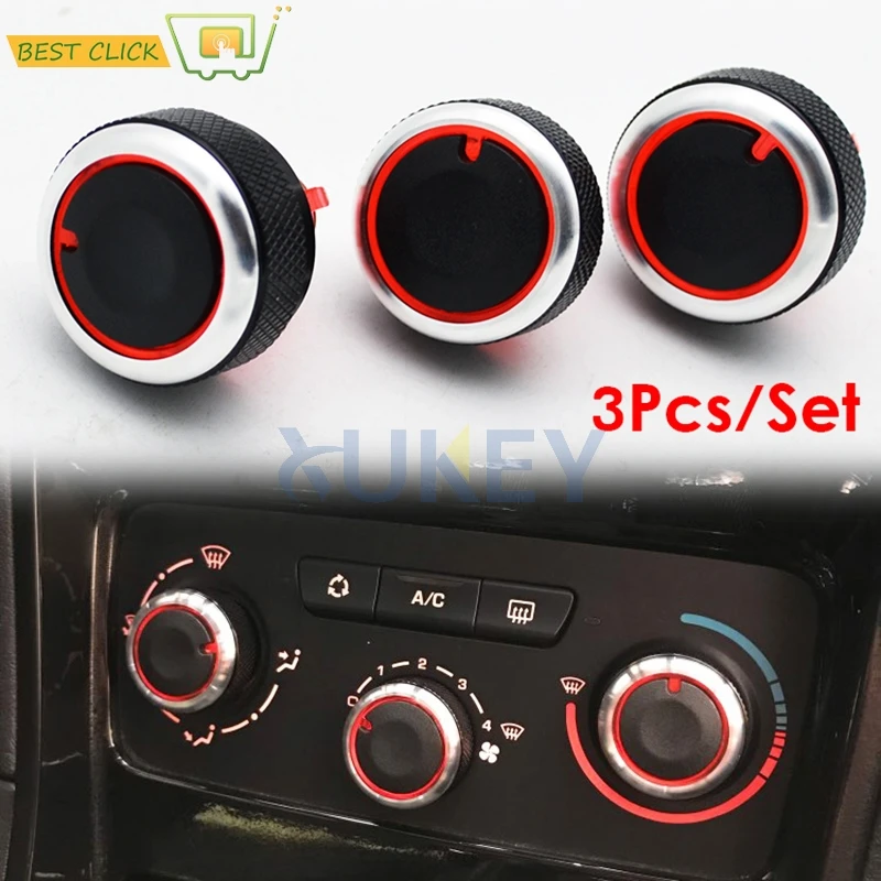 

For PEUGEOT 307 CITROEN C-TRIOMPHE C4 MK1 05-10 Air Conditioning Installation Heat Heater Control Switch Knob AC Knob