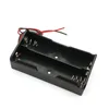 New Black Plastic Storage Box Case Holder For Battery 18650 With 6\