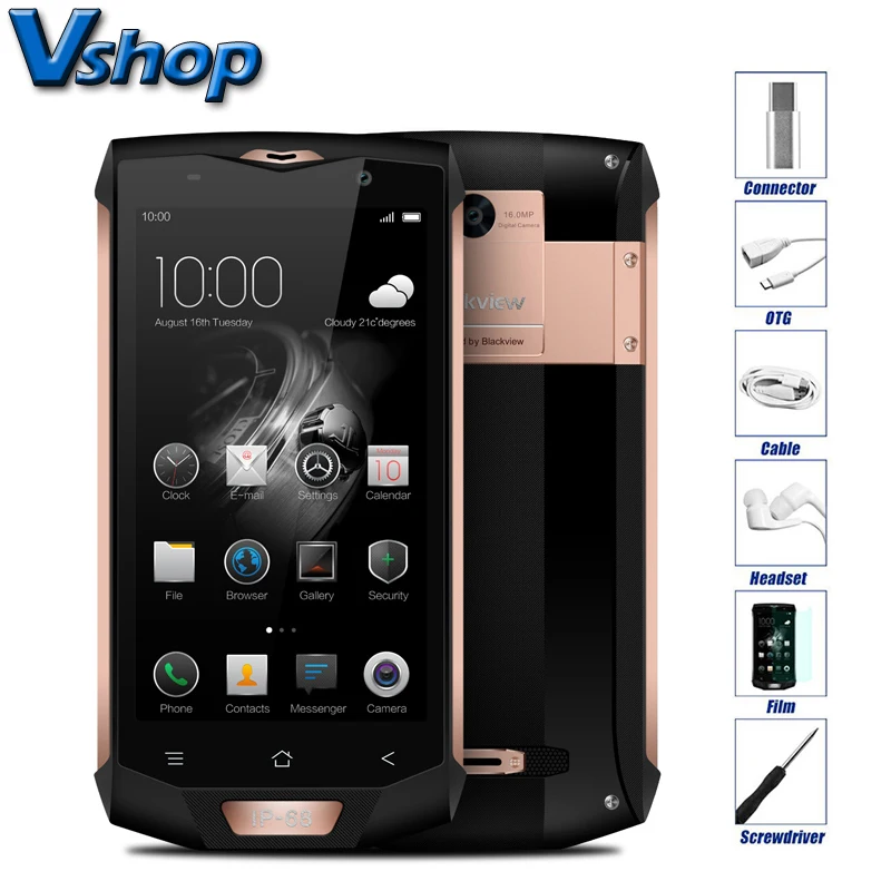 bilder für Original Blackview BV8000 Pro 4G Handys Android 7.0 6 GB RAM 64 GB ROM Octa Core IP68 Smartphone 1080 P Dual SIM Handy bilder für Original Blackview BV8000 Pro 4G Handys Android 7.0 6 GB RAM 64 GB ROM Octa Core IP68 Smartphone 1080 P Dual SIM Handy
