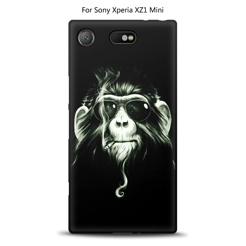 JURCHEN чехол для телефона для sony Xperia XZ1 Compact Cover G8841 G8842 Мягкий ТПУ силиконовый чехол с рисунком для sony Xperia XZ1 Compact чехол - Цвет: 3