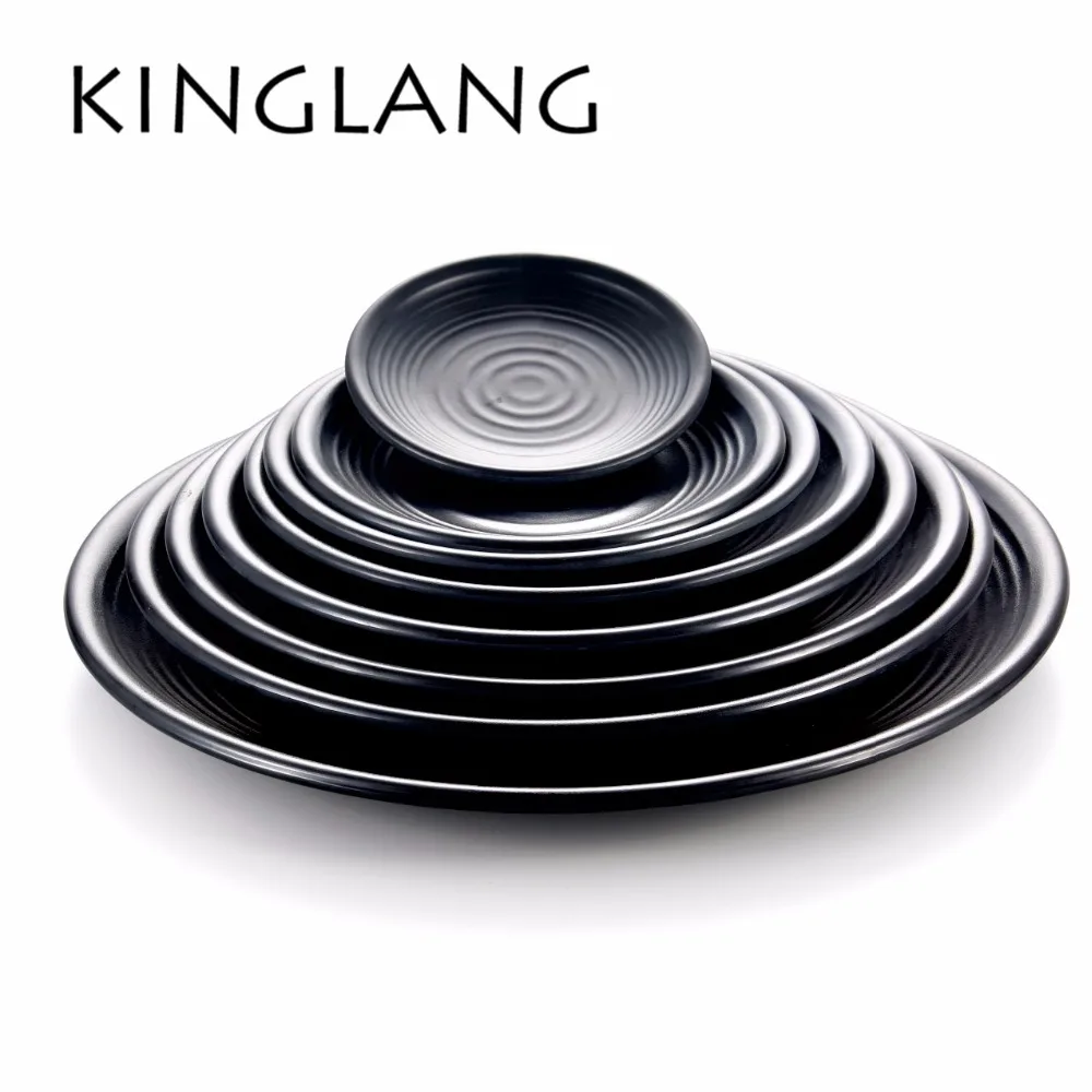 

9 SIZES for option melamine round dinner plate for canteen CLASSICAL design dishes