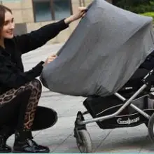 Полосатый Детский тент тканевая тележка Обложка магазинная Тележка для покупок многофункциональная одежда для кормления грудью для мамы Случайная