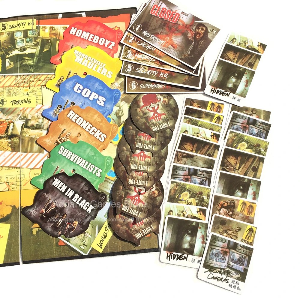 Mall of Horror зомби рынок настольные игры 3 6 игроков ужасов настольная игра Zombies Board