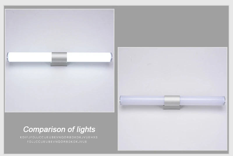 Iyee Настенные светильники столик с раковиной светодио дный зеркало свет Водонепроницаемый 12 Вт 16 Вт 22 Вт AC85-265V светодио дный трубки современный настенный светильник Ванная комната освещения
