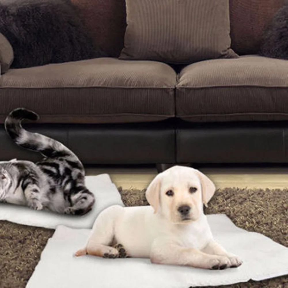 Самонагревающееся одеяло для собак и кошек, кровать для домашних животных, термомоющееся, не электрическое одеяло, супер мягкое одеяло для щенков и котят, коврик для кровати