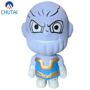 

2019 New Avengers Squishy Cartoon Doll Slow Rising Squishes Soft Stress Relief Squeeze Toys for Baby Kid Xmas Gift Toy 14x8 CM