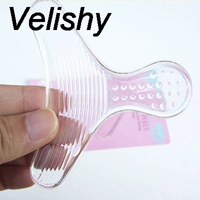 Velishy 1 Pair T type Thread PU Material Shoes orthopedic Insoles Unisex Anti Grinding Stick Heel Cushioned Pad shoes inserts