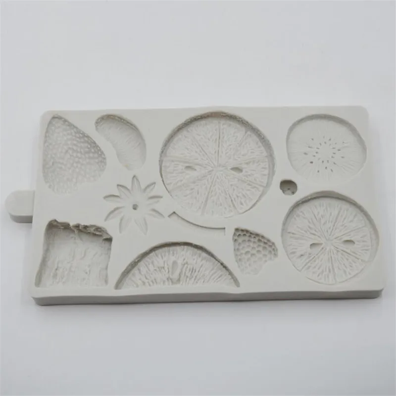 

New Fruit Shape Fondant Cake Silicone Mold Candy Chocolate Molds Pastry Cookies Mould Biscuits Baking Cake Decoration Tools Clay