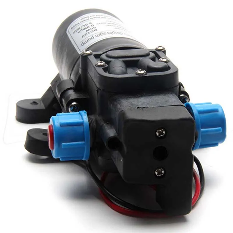 1Pc DC 12V 80W High Pressure Diaphragm Water Self Priming Pump with Pressure Switch 5.5L/min For RV Boat Car Washing Machine