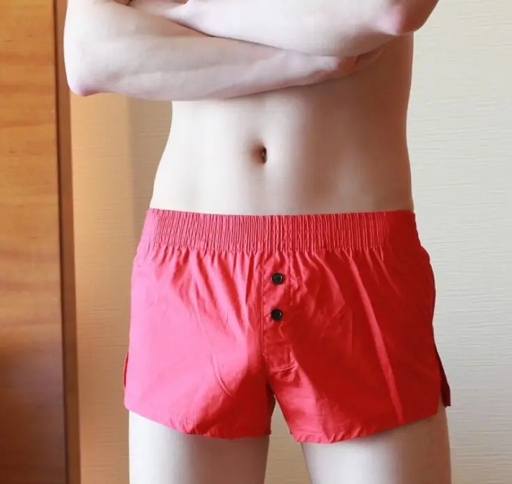 Новинка, высокое качество, хлопок Повседневное Для мужчин под Штаны мужской домашнего интерьера Штаны Для мужчин модные тонкие многоцветный вилка трусы-боксеры штаны со стрелками