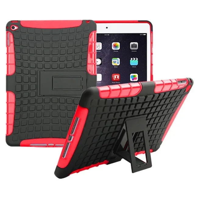 

High Duty Armor Coque for iPad Air 2 Case Shockproof Silicon Hybrid A1566 A1567 Cover iPad Air 2 Shockproof Case