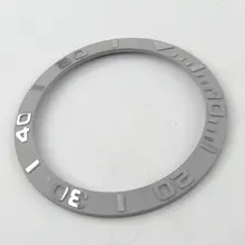 38 мм Parnis Высококачественная серебряная матовая керамическая рамка Серебряная Марка Тип для мужских часов 17A