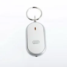 Свисток светодиодный светильник фонарь пульт ДУ со звуковым управлением Lost Key Finder Locator дистанционный брелок для ключей со свистком