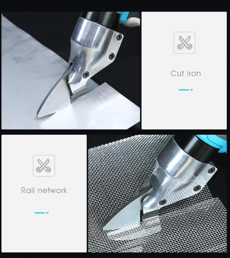1set 26V Li-ion Cordless Electric Scissor Metal Sheet Shear Cutter Scissors Rechargeable 2 Battery Rotating Head Power Tool