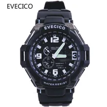 Led submersible waterproof dual display outdoor sports watch male multifunctional child table electronic watch