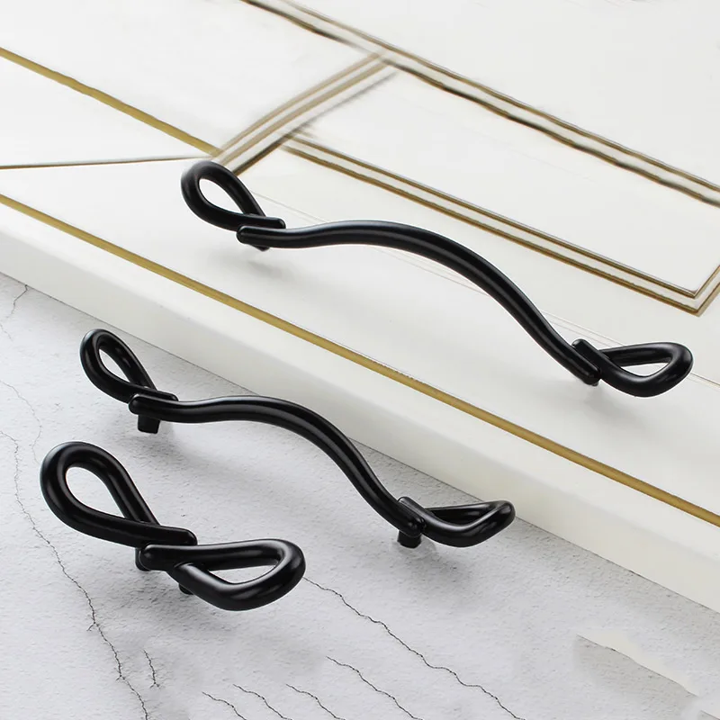 Aliexpress.com : Buy MEGAIRON Modern Door Handles Black Kitchen Cabinet