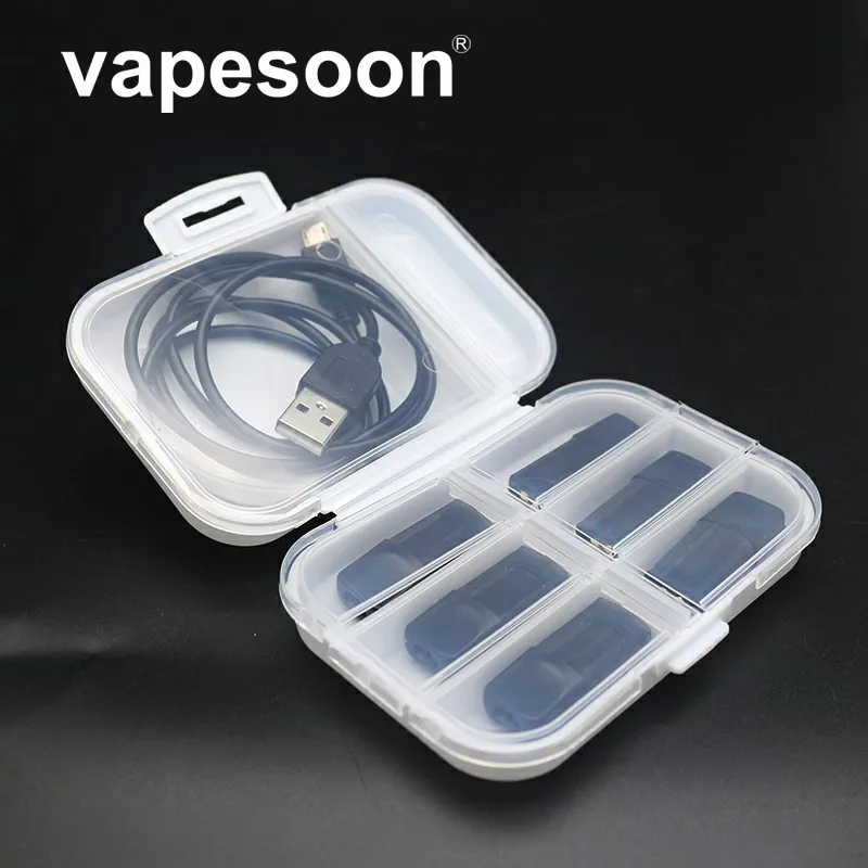 

Easy Carry Cartridge Pods Case Electronic Cigarette Bag Plastic Cig Box Fit Most Vape Pen heating coil vape case 2 styles