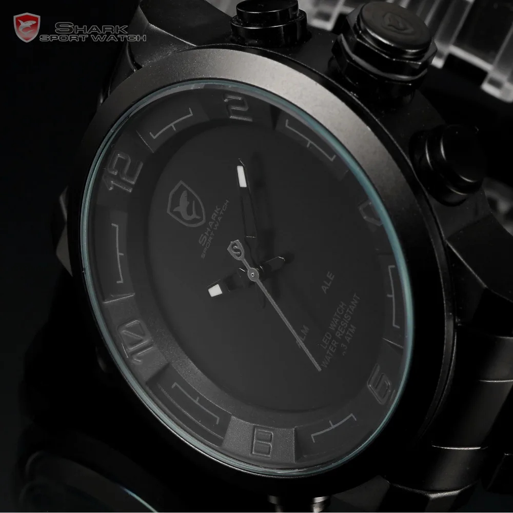 メンズ 腕時計 ＡＯＳＵＮ 腕時計デジタル多機能LEDブラック×メタルレッド 全国組立設置無料