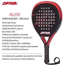 OPTUM ELITE 3K Carbon Fiber Pro Tennis Padel Racket Tennis Paddle Raqu
