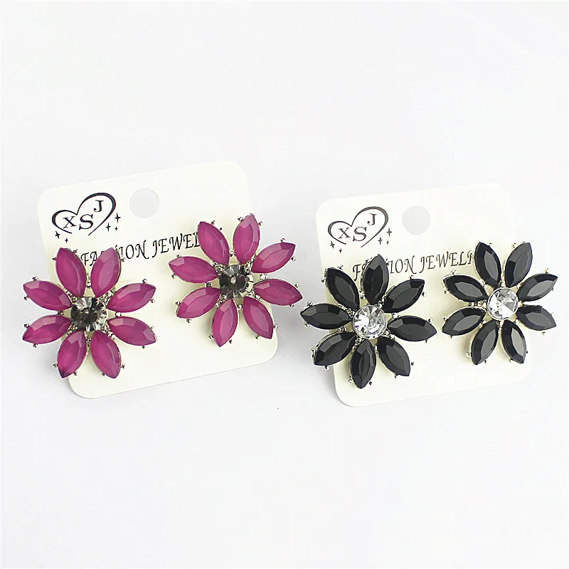 

New fashion gorgeous women jewelry wholesale, girls birthday party, flower shaped earrings, earrings, free shipping