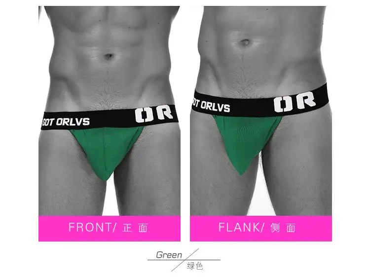 ORLVS Brand Mens Panties Jockstrap Slip Homme Underwear Mens Briefs Gay Underpants Cooton Sexy Underwear mens underwear