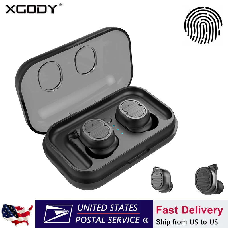 XGODY T8 Mini TWS BLuetooth V5.0 наушники беспроводные стерео в ухо водонепроницаемая