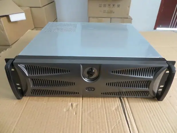 Серверный компьютерный корпус DVR шасси 3U380 Короткая коробка Поддержка Большой ПК блок питания материнская плата 380 панель Запираемая