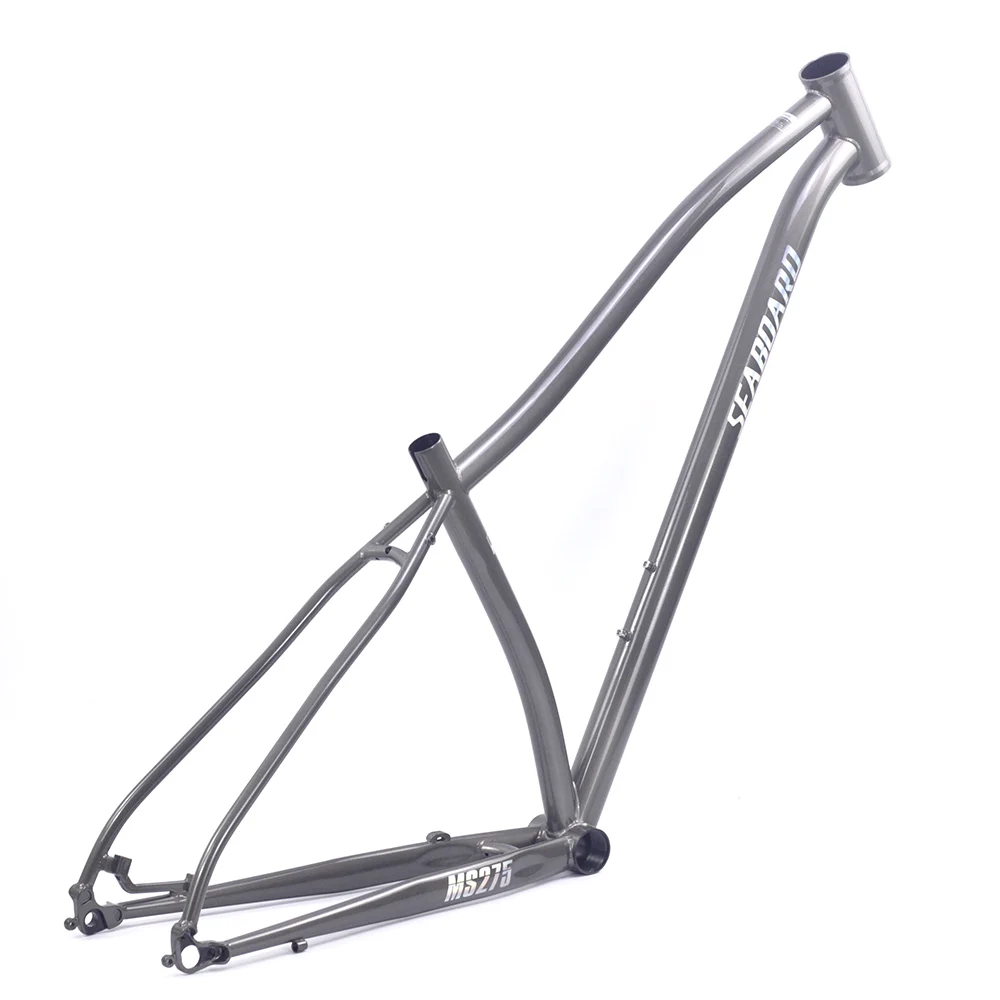 Sale Seaboard Chrome 4130 MTB Bike Frame 27.5" CR-MO Steel 15.5" Disc Brake Thru Axle M12 Mountain Bike Frame Headset Hight Quality 1 Sale Seaboard Chrome 4130 MTB Bike Frame 27.5" CR-MO Steel 15.5" Disc Brake Thru Axle M12 Mountain Bike Frame Headset Hight Quality 1