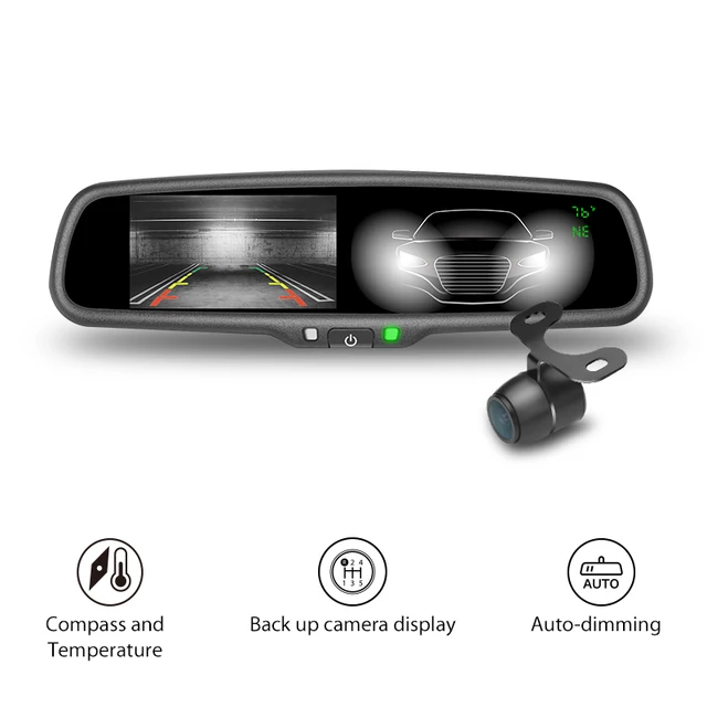 AK 043LADCT GERMID Premium Electrochromic Auto Dimming Rear View Mirror