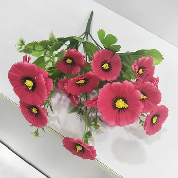 

20PCS Artificial Simulation Flowers Chrysanthemum Bouquet Wedding Festival Home Garden Decoration Display Fake Holding Flower