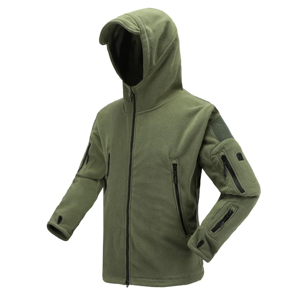 Мягкая оболочка Военная флисовая куртка мужская уличная спортивная тактическая ветрозащитная теплая куртка для охоты армейская одежда