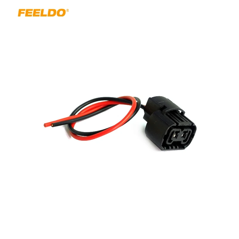

FEELDO 1 шт. автомобильные 5202 H16 2504 PS24W 5201 лампы гнездовой разъем для противотуманных фар проводка Pigtail жгут проводов