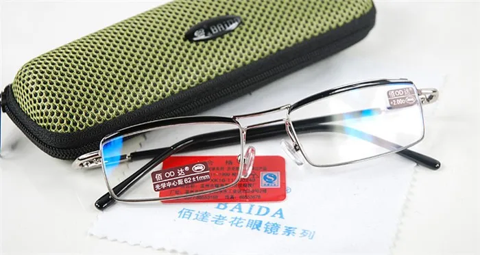 

Classic Men Titanium Alloy Blue Coated Lenses Business Double Bridge Reading Glasses +4.5 +5 +5.5 +6 +6.5 +7 +7.5 +8 to +12