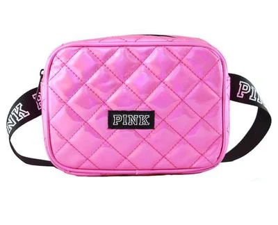 Новая розовая поясная сумка, яркая поясная сумка, модная женская сумка с ремнем, маленькие квадратные сумки, нагрудная сумка с карманами, P-13 - Цвет: Розовый